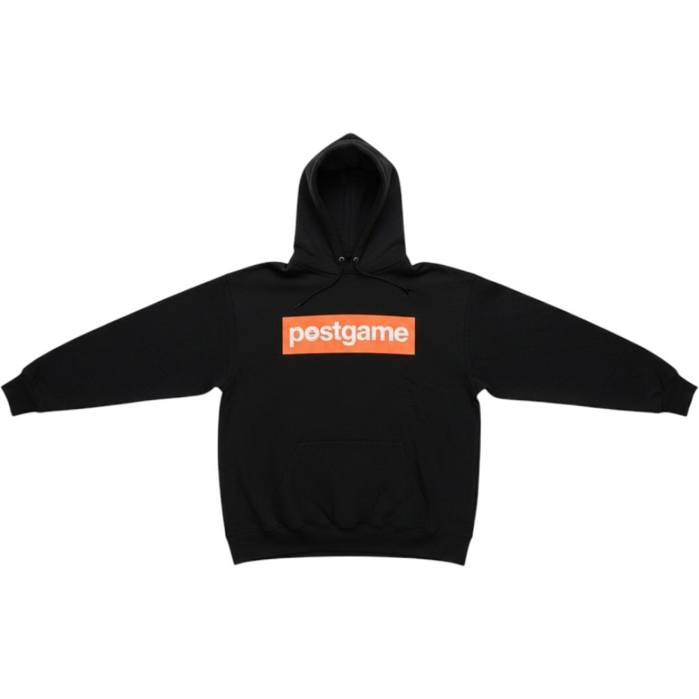Hanes Hoodie Mens Medium Black EcoSmart Pullover Fleece Postgame Graphic Logo